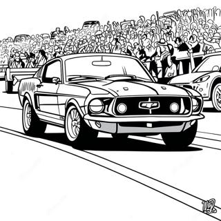 Vintage Mustang Racerbil Malarbok 55902-46495