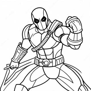 Episk Deathstroke Action Pose Malarbild 55962-46533