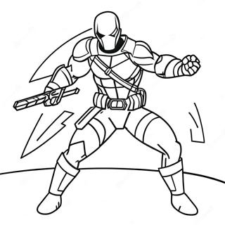 Episk Deathstroke Action Pose Malarbild 55962-46535