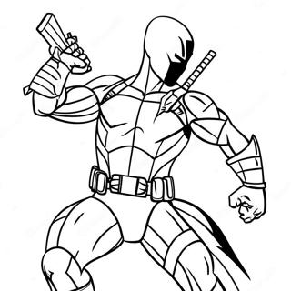 Episk Deathstroke Action Pose Malarbild 55962-46536