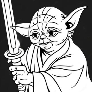 Yoda Med Ljussabel Malarbild 56142-46674