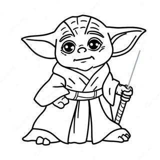 Yoda Med Ljussabel Malarbild 56142-46675