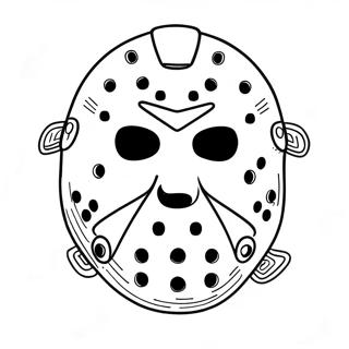 Jason Voorhees Ikoniska Mask Malarbild 56191-46713