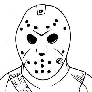 Jason Voorhees Ikoniska Mask Malarbild 56191-46714