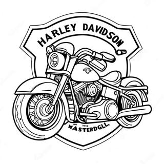 Harley Davidson Logotyp Malarbok 56361-46862