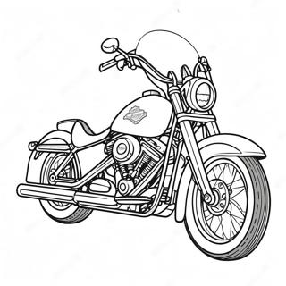 Klassisk Harley Davidson Motorcykel Malarbok 56362-46846