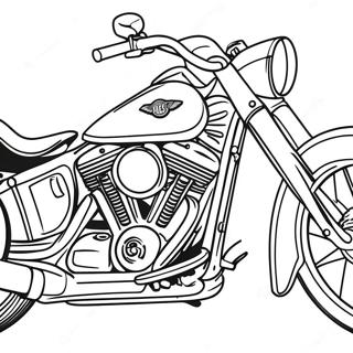 Klassisk Harley Davidson Motorcykel Malarbok 56362-46848