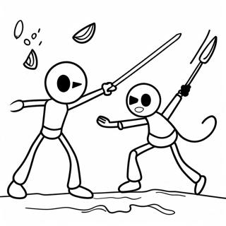 Episk Stickman Strid Farglaggningssida 56422-46904