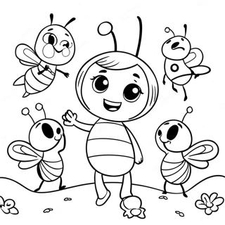 Maya The Bee Med Vanner Malarbild 56692-47117