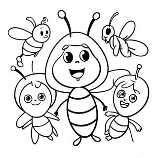 Maya The Bee Med Vanner Malarbild 56692-47120