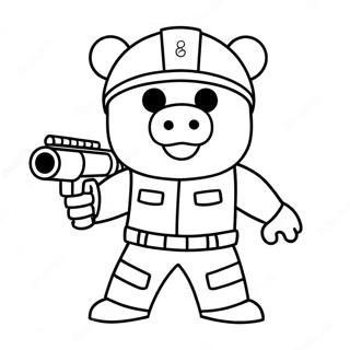 Sot Roblox Soldat Piggy I Aktion Farglaggningssida 56722-47143