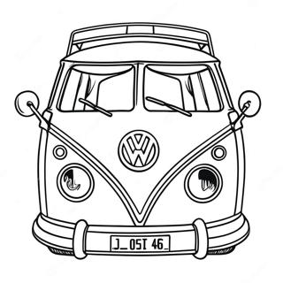 Volkswagen Van Målarbilder