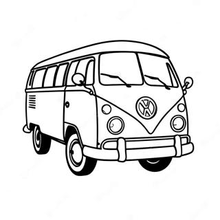 Vintage Volkswagen Van Farglaggningssida 56742-47163