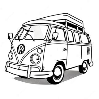 Vintage Volkswagen Van Farglaggningssida 56742-47164