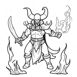 Diablo Med Flammor Malarbok 56842-47242
