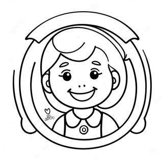 Brownie Girl Scout Logotyp Farglaggningssida 56921-47298