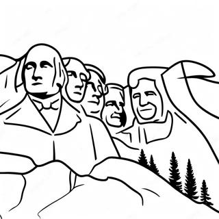 Mount Rushmore Utsiktsbild Farglaggningssida 56972-47340