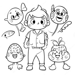 Charmiga Kevin Henkes Karaktarer Malarbok 57093 47500