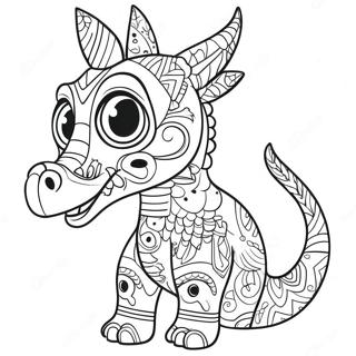 Fargglada Alebrijes Fran Coco Malarbok 57133-47463