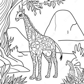 Pointillism Djurens Rike Farglaggningssida 57173-47568