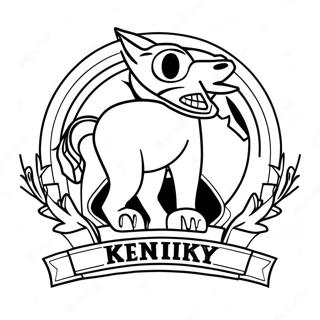 University Of Kentucky Logotyp Malarbild 57273-47630