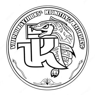 University Of Kentucky Logotyp Malarbild 57273-47631