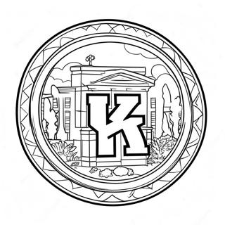 University Of Kentucky Logotyp Malarbild 57273-47632