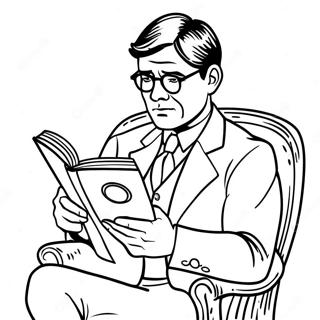 Atticus Finch Laser En Bok Malarbild 57324-47680