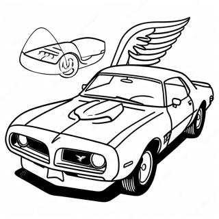 Trans Am Klassisk Bil Malarbild 57424-47760