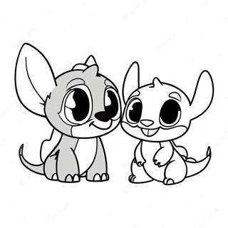 Stitch Och Tandlos Malarbild 57474-47786