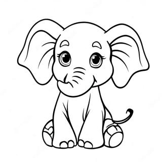 Baby Elefant Malarbild 57544-47842