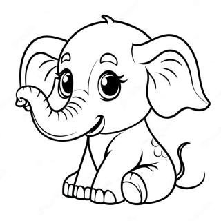 Baby Elefant Malarbild 57544-47843