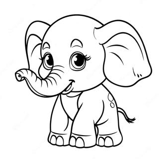 Baby Elefant Malarbild 57544-47844