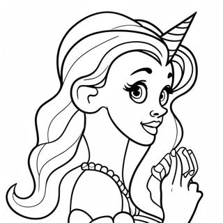 Fargglad Disney Prinsessa Tatuering Malarbild 57625-47912