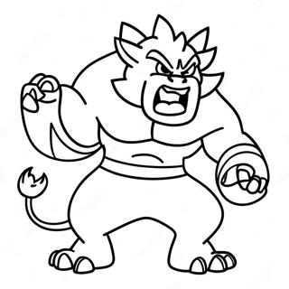 Incineroar Ropande Vilt Malarbild 57675-47949