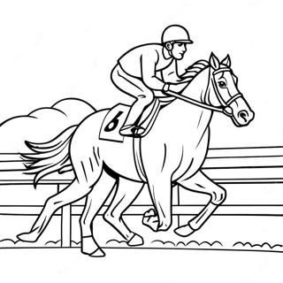 Jockey Hastkapplopning Malarbild 57754-48003