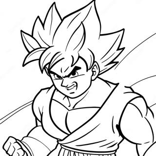 Goku I Super Saiyan Form Malarbild 57785-48034