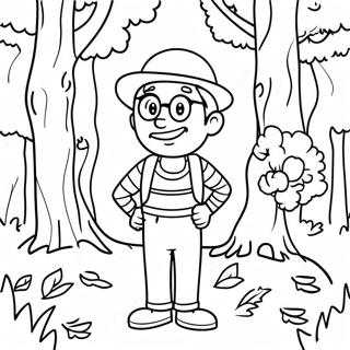 Waldo I En Fargglad Skog Malarbild 57935-48160