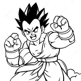 Gohan I Episk Stridsstallning Malarbild 57945-48165