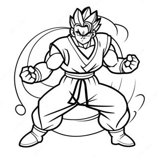 Gohan I Episk Stridsstallning Malarbild 57945-48166