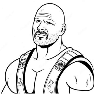 Stone Cold Steve Austin Malarbild 58134-48313