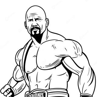 Stone Cold Steve Austin I Aktion Malarbild 58135-48310