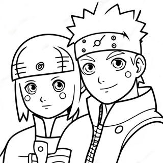 Naruto Och Hinata Målarbilder