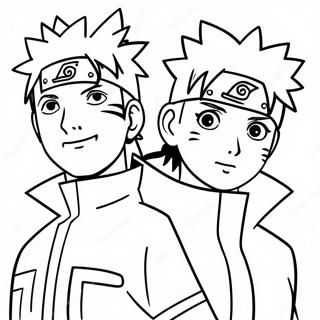 Naruto Och Hinata Farglaggningssida 58364-48502