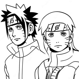 Naruto Och Hinata Farglaggningssida 58364-48504