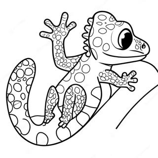 Lekfull Gecko Malarbild 58576-48659