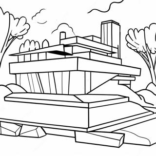 Frank Lloyd Wright Arkitektur Malarbok 58805-48854