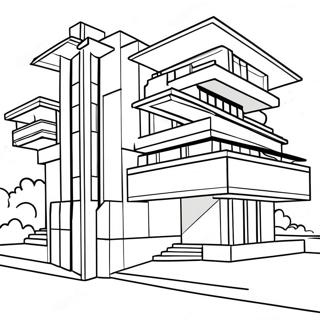 Frank Lloyd Wright Arkitektur Malarbok 58805-48855