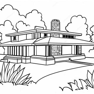 Frank Lloyd Wright Prarie Stil Malarbok 58806-48852