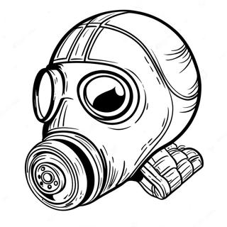 Vintage Gasmask Farglaggningssida 58946-48964